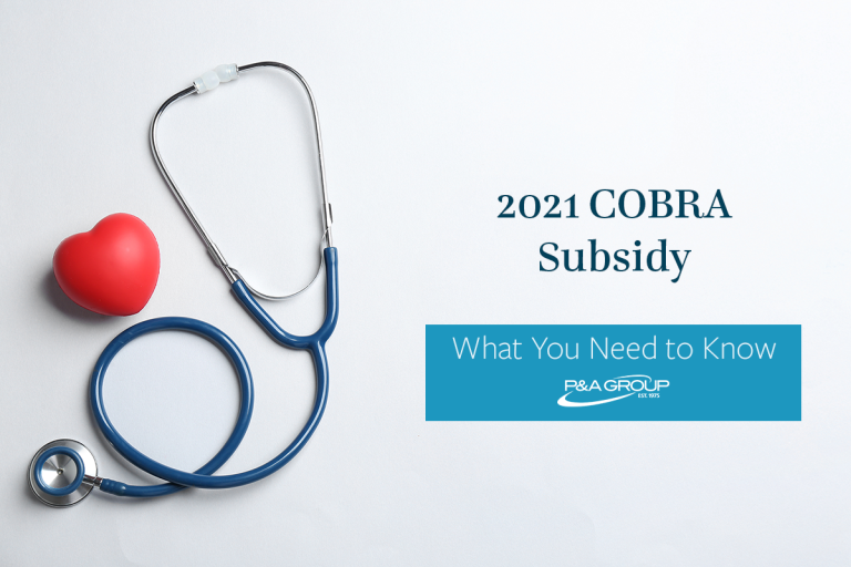 American Rescue Plan Act COBRA Subsidy P&A Group